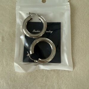 Silver Hoop Earrings